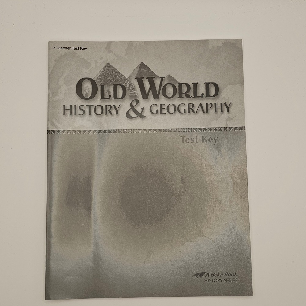Abeka Homeschool Old World History & Geography Teacher Test Key Grade 5 Academic